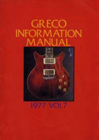 Greco Guitar Catalog Vol.7 (1977)
