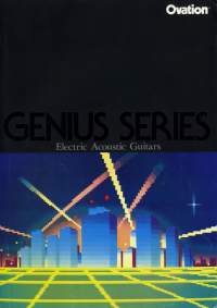 Ovation Genius series Guitar Catalog 1984